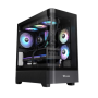 Thermaltake View 290 TG ARGB/Black/Win/SPCC/TG/Curved TG Front Panel120mm ARGB Lite fan*1+ 120mm ARGBLite reverse fan*2/Brown Bo