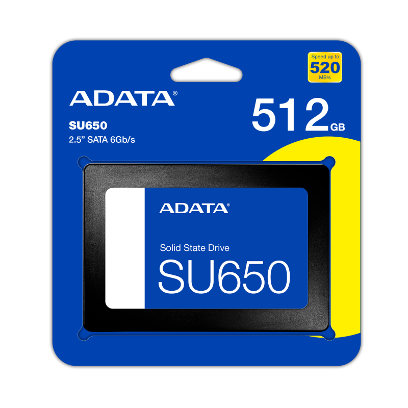 ADATA SSD 512GB  2,5" SATAIII SU650 3D NAND