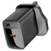 Acefast A103 PD30W GaN single USB-C charger,black (UK)