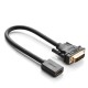 Ugreen cable adapter cable DVI (male) - HDMI (female) 0.15m black (20118)