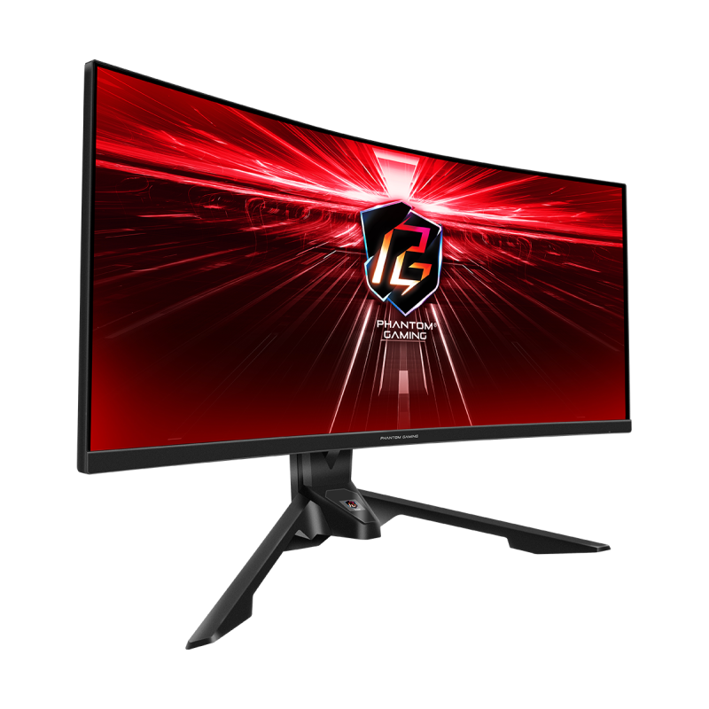 ASRock Phantom PG34WQ15R3A VA Curved Gaming Monitor 34 QHD 2560x1440 165Hz
